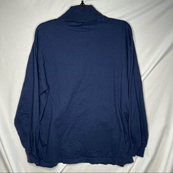 Denver Broncos T Shirt Mens Large Blue NFL Team Apparel Long Sleeve Football Tee - Picture 4 of 5